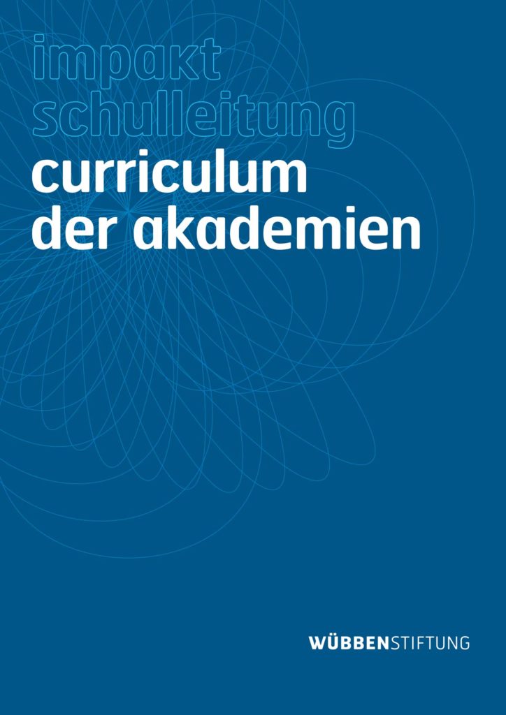 Cover für das Impakt Schulleitung Curriculum der Akademie